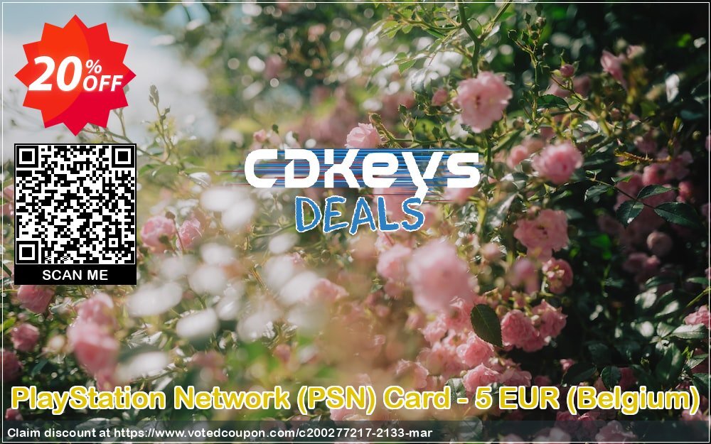 PS Network, PSN Card - 5 EUR, Belgium  Coupon Code Apr 2024, 20% OFF - VotedCoupon