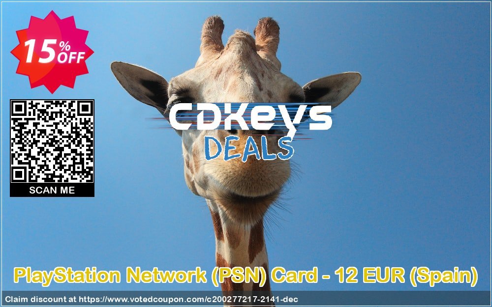 PS Network, PSN Card - 12 EUR, Spain  Coupon Code May 2024, 15% OFF - VotedCoupon