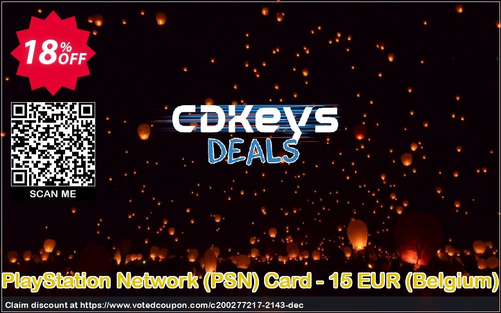PS Network, PSN Card - 15 EUR, Belgium  Coupon Code Apr 2024, 18% OFF - VotedCoupon