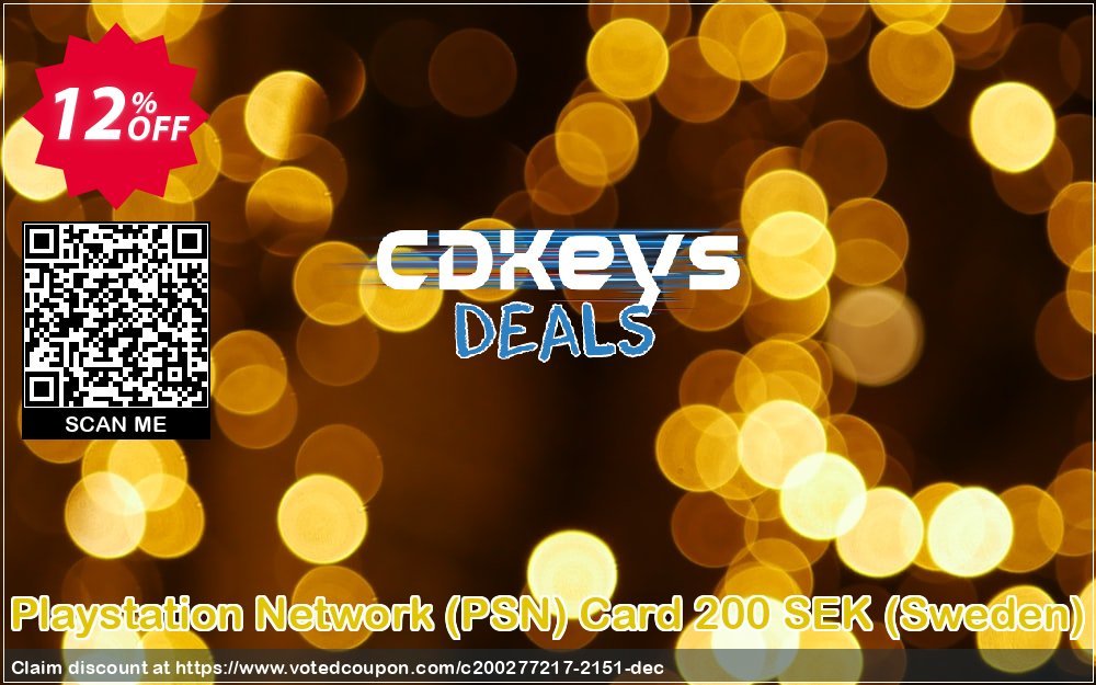 PS Network, PSN Card 200 SEK, Sweden  Coupon, discount Playstation Network (PSN) Card 200 SEK (Sweden) Deal. Promotion: Playstation Network (PSN) Card 200 SEK (Sweden) Exclusive offer 