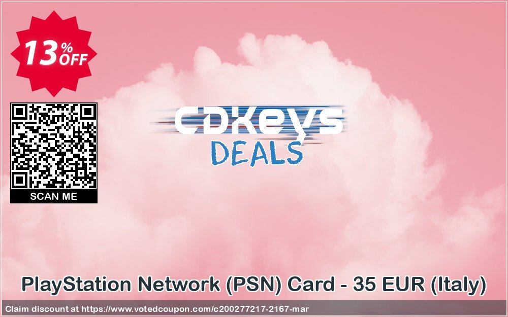 PS Network, PSN Card - 35 EUR, Italy  Coupon Code May 2024, 13% OFF - VotedCoupon