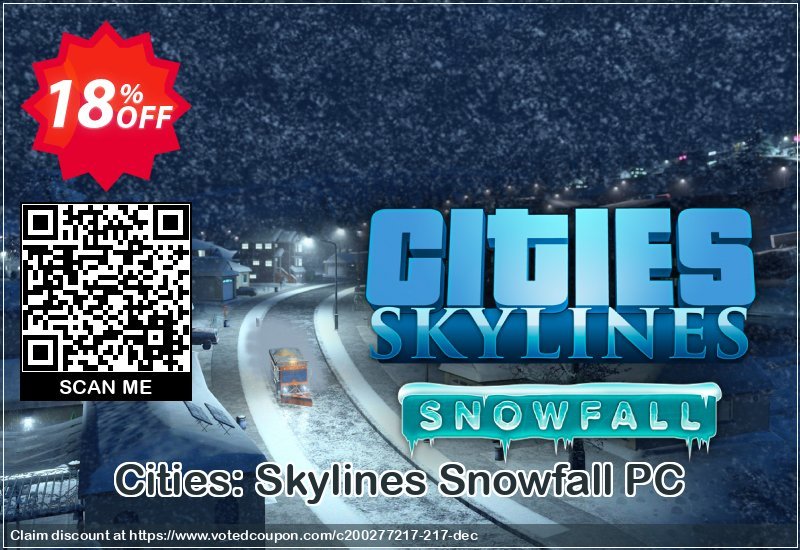 Cities: Skylines Snowfall PC Coupon Code Apr 2024, 18% OFF - VotedCoupon
