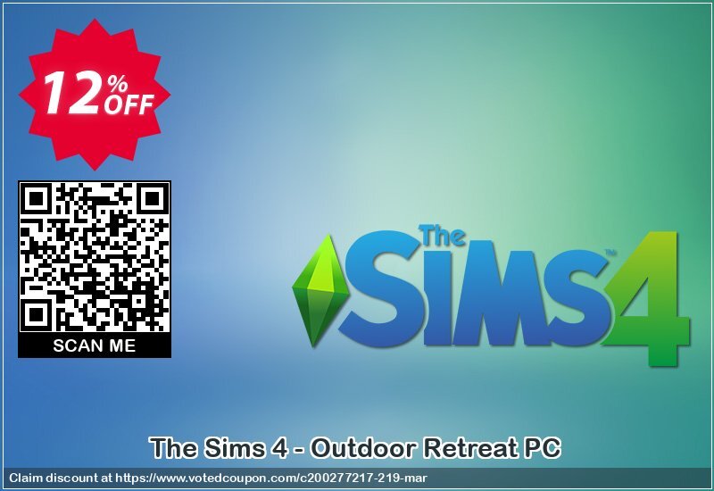 The Sims 4 - Outdoor Retreat PC Coupon, discount The Sims 4 - Outdoor Retreat PC Deal. Promotion: The Sims 4 - Outdoor Retreat PC Exclusive offer 