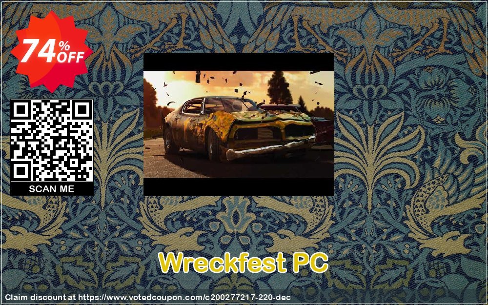 Wreckfest PC Coupon, discount Wreckfest PC Deal. Promotion: Wreckfest PC Exclusive offer 