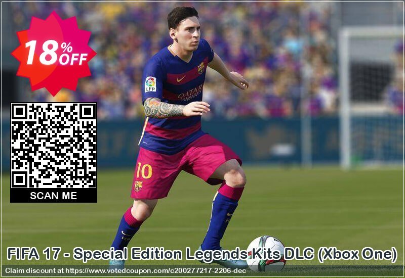 FIFA 17 - Special Edition Legends Kits DLC, Xbox One  Coupon Code Apr 2024, 18% OFF - VotedCoupon