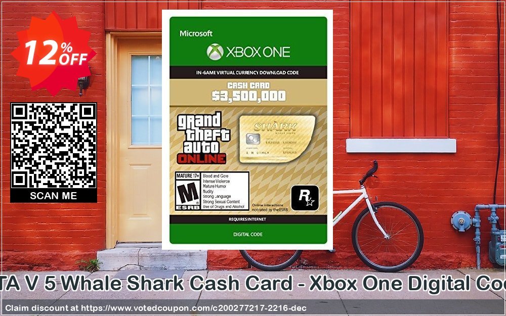 GTA V 5 Whale Shark Cash Card - Xbox One Digital Code Coupon Code Apr 2024, 12% OFF - VotedCoupon