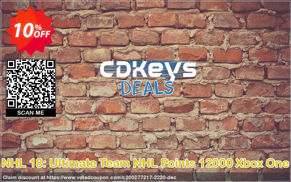 NHL 18: Ultimate Team NHL Points 12000 Xbox One Coupon Code Apr 2024, 10% OFF - VotedCoupon
