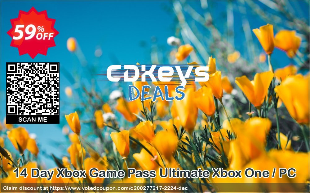 14 Day Xbox Game Pass Ultimate Xbox One / PC Coupon Code Apr 2024, 59% OFF - VotedCoupon