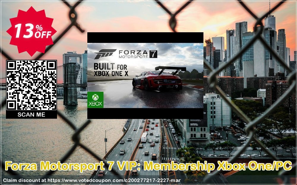 Forza Motorsport 7 VIP: Membership Xbox One/PC Coupon Code Apr 2024, 13% OFF - VotedCoupon