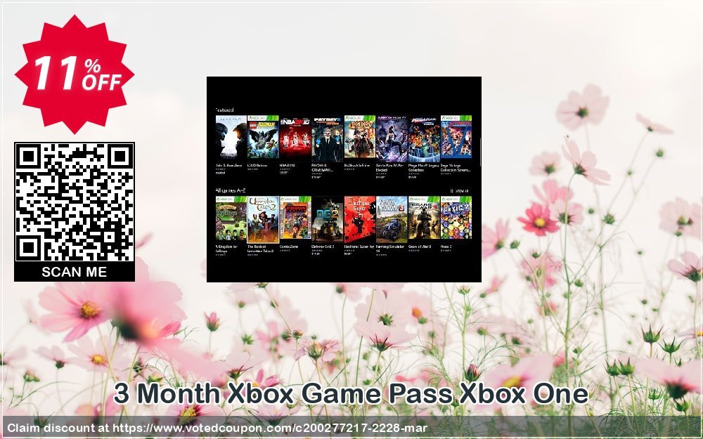 3 Month Xbox Game Pass Xbox One