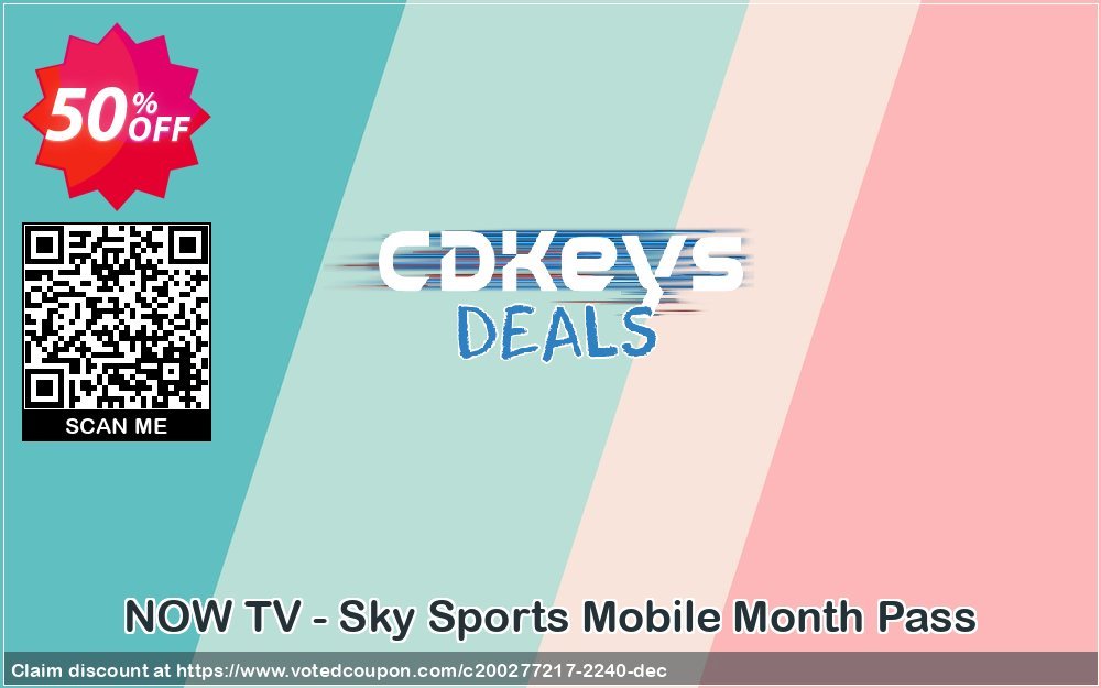 NOW TV - Sky Sports Mobile Month Pass Coupon Code May 2024, 50% OFF - VotedCoupon