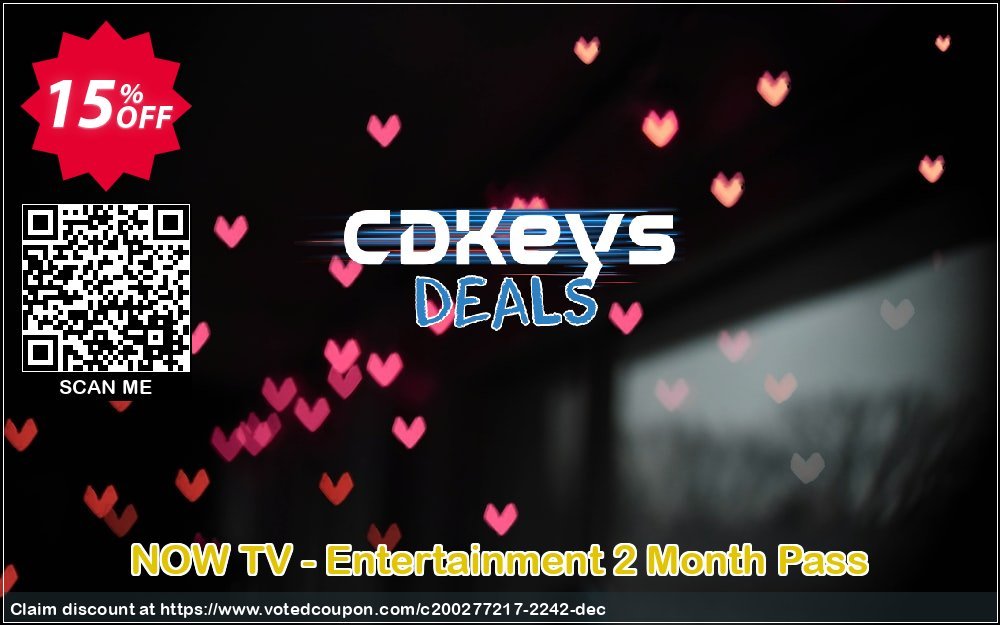 NOW TV - Entertainment 2 Month Pass Coupon Code May 2024, 15% OFF - VotedCoupon
