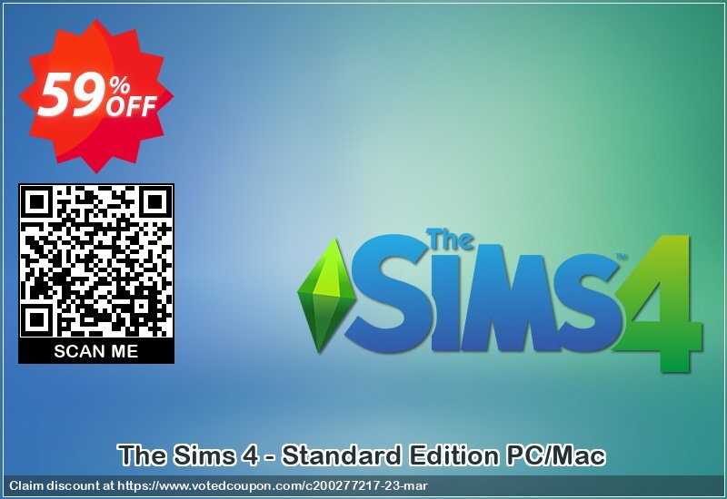 The Sims 4 - Standard Edition PC/MAC Coupon, discount The Sims 4 - Standard Edition PC/Mac Deal. Promotion: The Sims 4 - Standard Edition PC/Mac Exclusive offer 