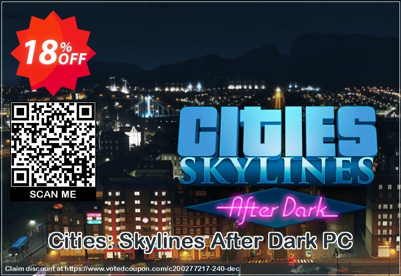 Cities: Skylines After Dark PC Coupon Code Apr 2024, 18% OFF - VotedCoupon