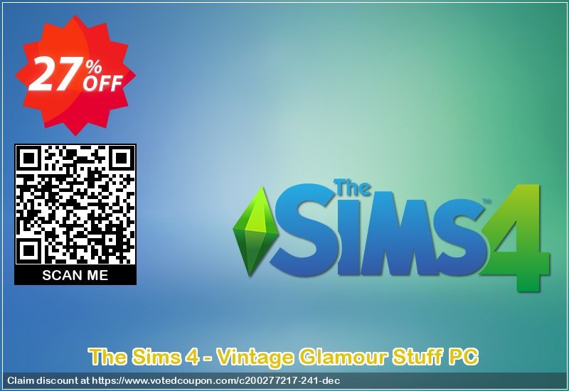 The Sims 4 - Vintage Glamour Stuff PC voted-on promotion codes