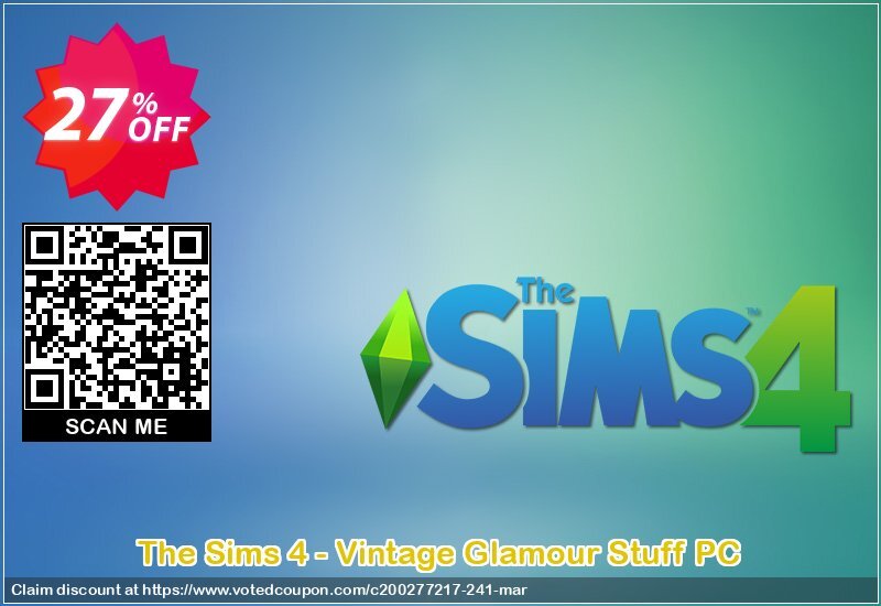 The Sims 4 - Vintage Glamour Stuff PC Coupon, discount The Sims 4 - Vintage Glamour Stuff PC Deal. Promotion: The Sims 4 - Vintage Glamour Stuff PC Exclusive offer 