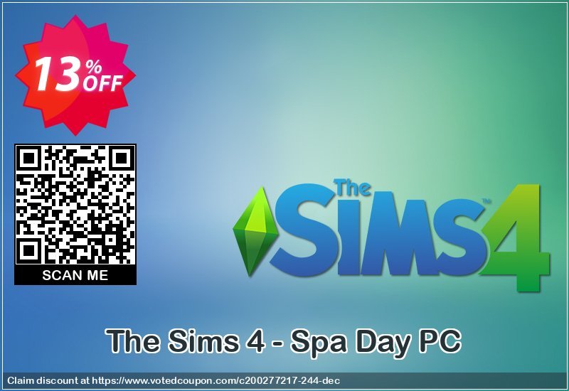 The Sims 4 - Spa Day PC Coupon, discount The Sims 4 - Spa Day PC Deal. Promotion: The Sims 4 - Spa Day PC Exclusive offer 