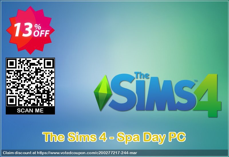 The Sims 4 - Spa Day PC Coupon, discount The Sims 4 - Spa Day PC Deal. Promotion: The Sims 4 - Spa Day PC Exclusive offer 