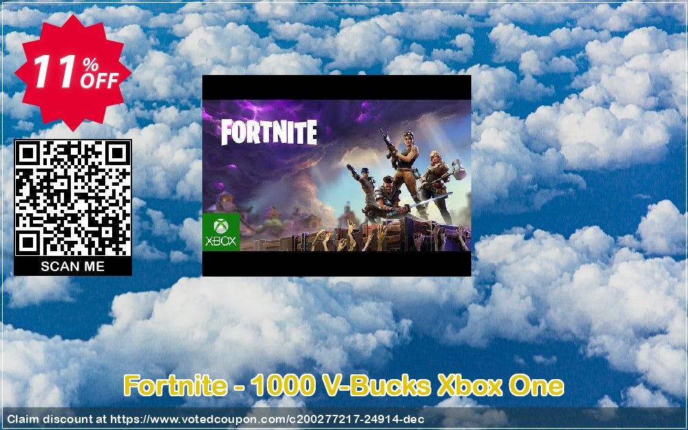 Fortnite - 1000 V-Bucks Xbox One Coupon Code Apr 2024, 11% OFF - VotedCoupon
