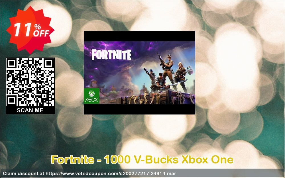 Fortnite - 1000 V-Bucks Xbox One Coupon Code Apr 2024, 11% OFF - VotedCoupon