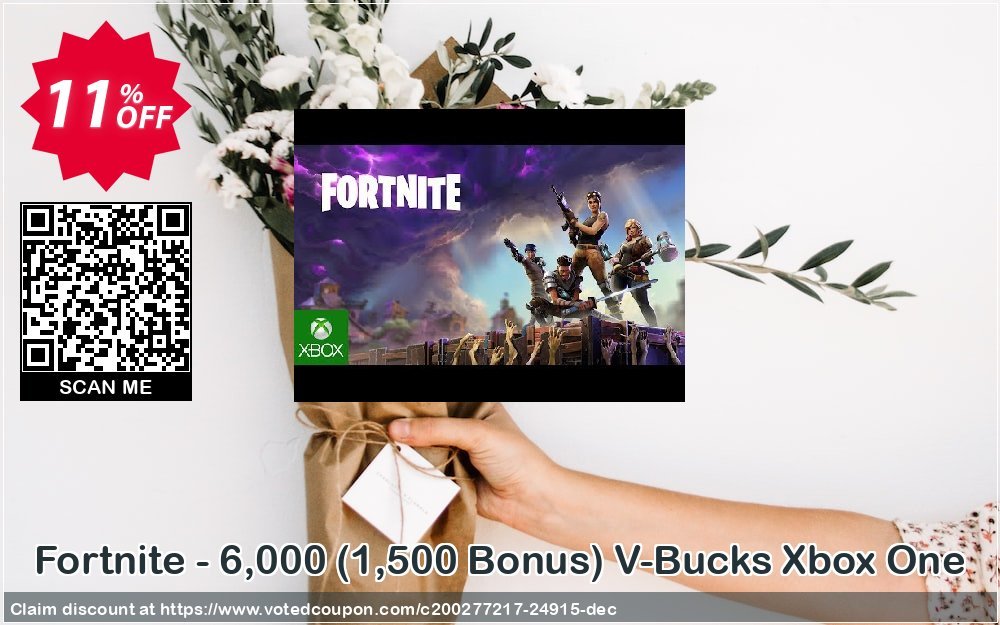Fortnite - 6,000, 1,500 Bonus V-Bucks Xbox One Coupon, discount Fortnite - 6,000 (1,500 Bonus) V-Bucks Xbox One Deal. Promotion: Fortnite - 6,000 (1,500 Bonus) V-Bucks Xbox One Exclusive offer 