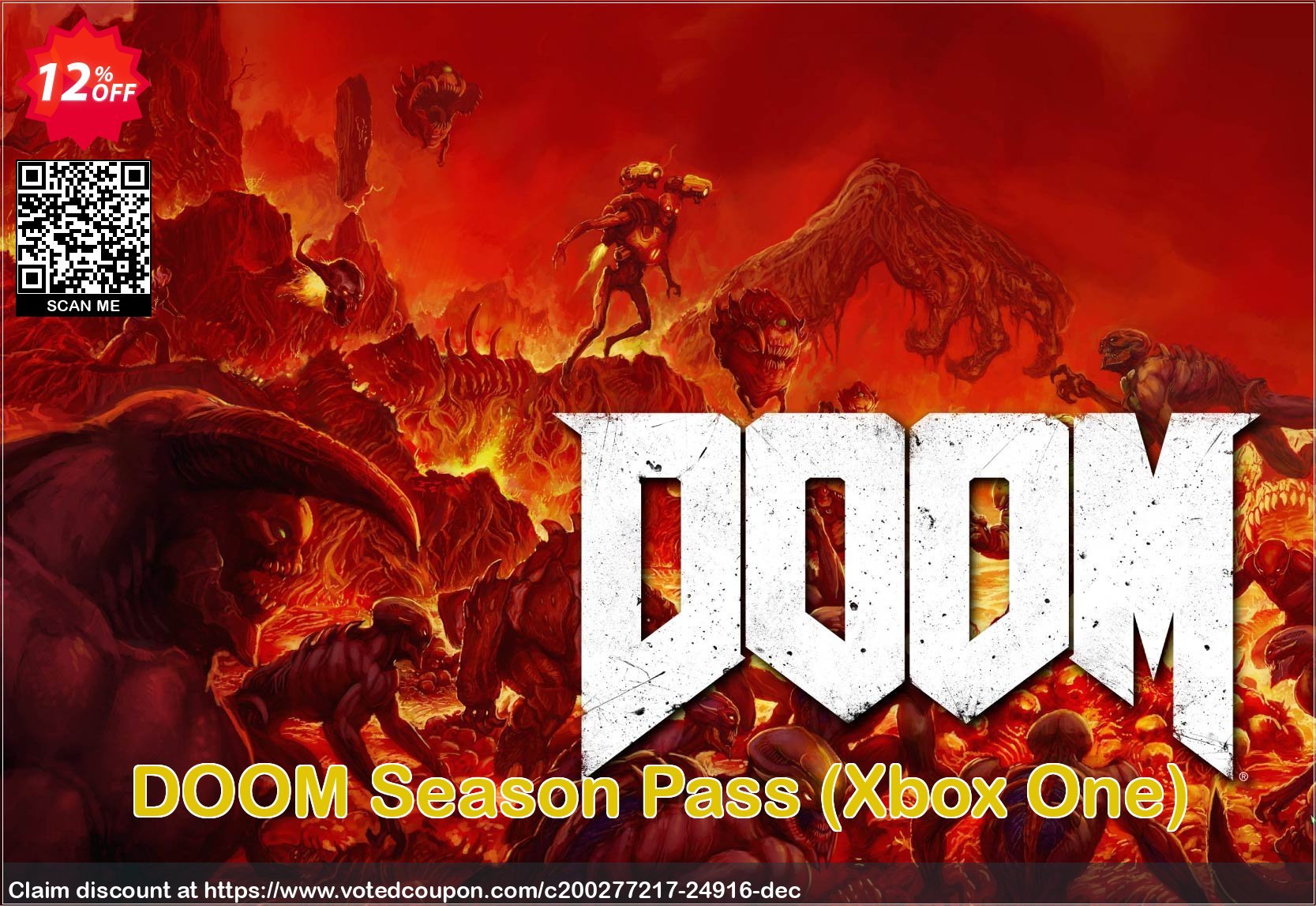 DOOM Season Pass, Xbox One  Coupon, discount DOOM Season Pass (Xbox One) Deal. Promotion: DOOM Season Pass (Xbox One) Exclusive offer 