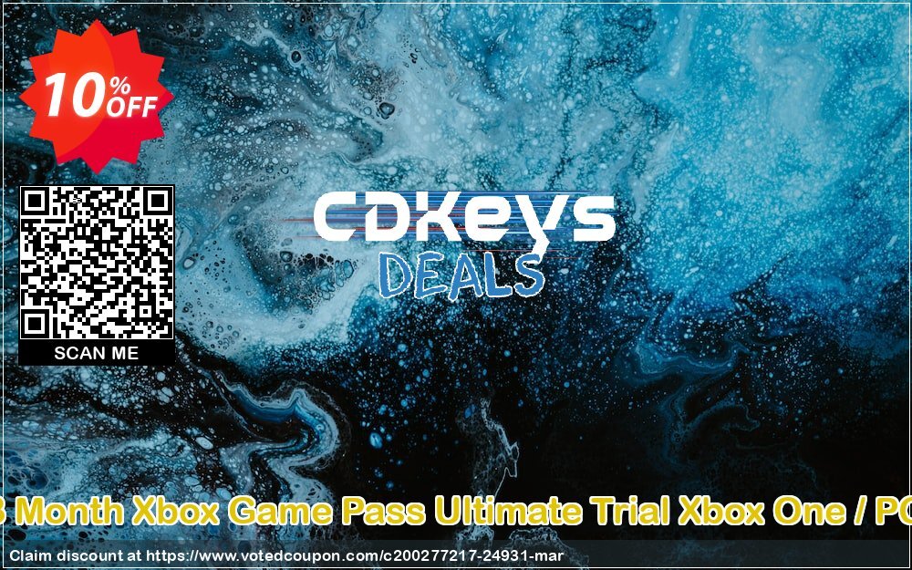 3 Month Xbox Game Pass Ultimate Trial Xbox One / PC Coupon, discount 3 Month Xbox Game Pass Ultimate Trial Xbox One / PC Deal. Promotion: 3 Month Xbox Game Pass Ultimate Trial Xbox One / PC Exclusive offer 