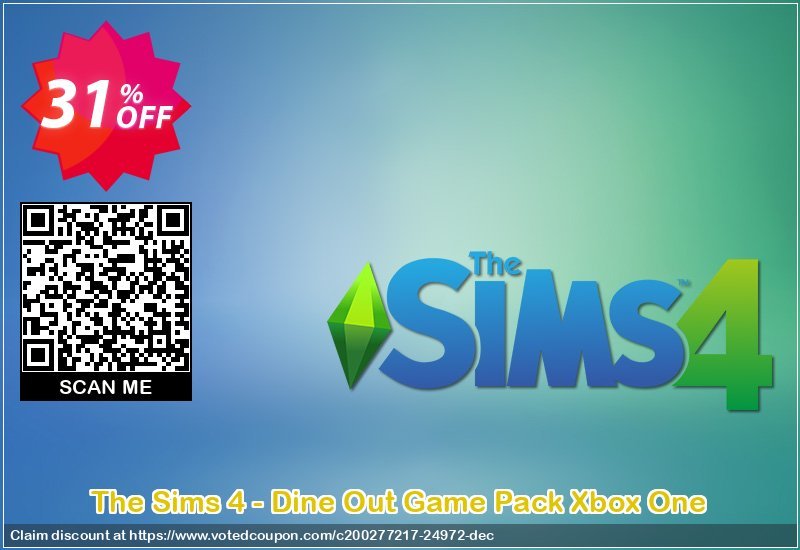 The Sims 4 - Dine Out Game Pack Xbox One Coupon, discount The Sims 4 - Dine Out Game Pack Xbox One Deal. Promotion: The Sims 4 - Dine Out Game Pack Xbox One Exclusive offer 