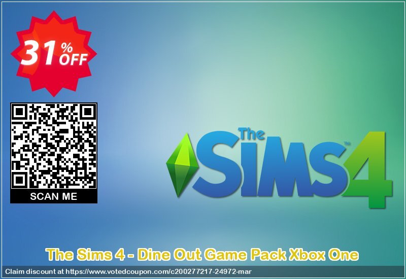 The Sims 4 - Dine Out Game Pack Xbox One Coupon Code Apr 2024, 31% OFF - VotedCoupon