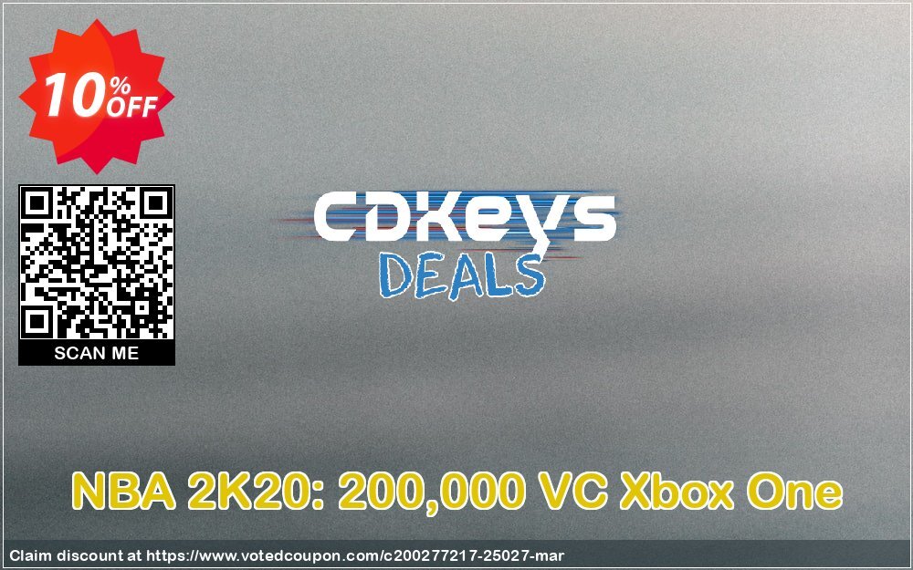 NBA 2K20: 200,000 VC Xbox One Coupon, discount NBA 2K20: 200,000 VC Xbox One Deal. Promotion: NBA 2K20: 200,000 VC Xbox One Exclusive offer 