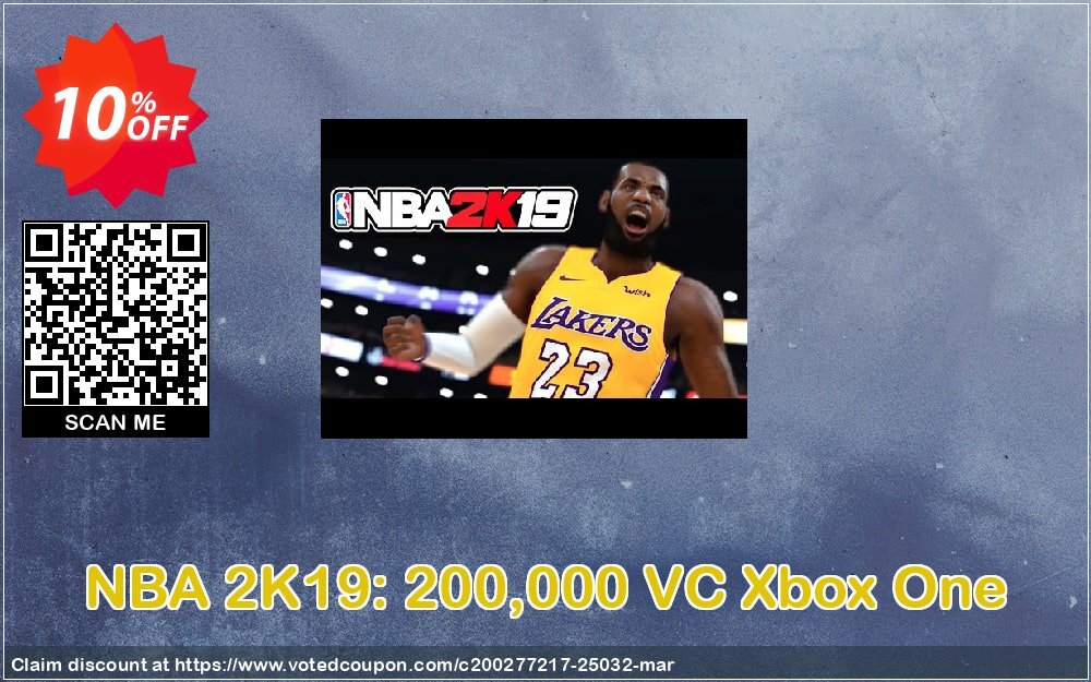 NBA 2K19: 200,000 VC Xbox One Coupon, discount NBA 2K19: 200,000 VC Xbox One Deal. Promotion: NBA 2K19: 200,000 VC Xbox One Exclusive offer 