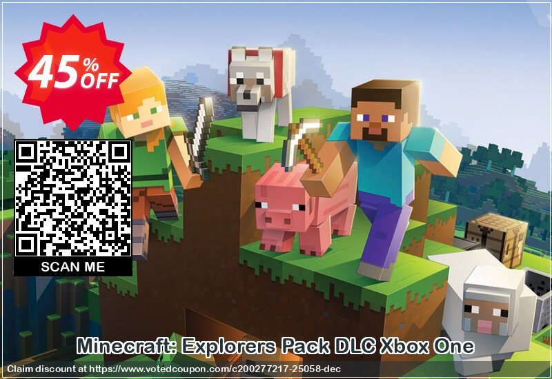 Minecraft: Explorers Pack DLC Xbox One Coupon Code Apr 2024, 45% OFF - VotedCoupon