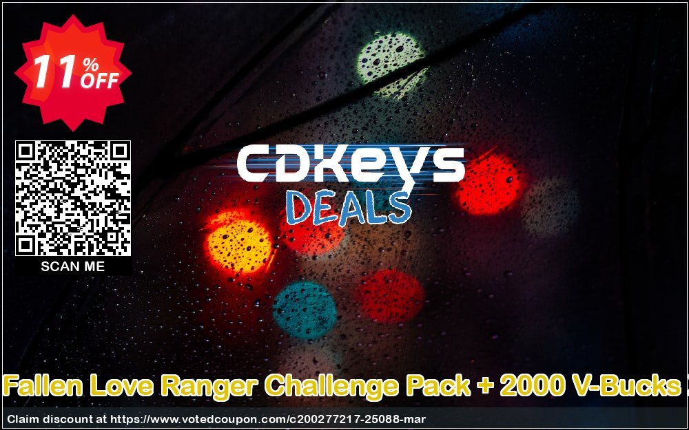 Fortnite - Fallen Love Ranger Challenge Pack + 2000 V-Bucks Xbox One Coupon, discount Fortnite - Fallen Love Ranger Challenge Pack + 2000 V-Bucks Xbox One Deal. Promotion: Fortnite - Fallen Love Ranger Challenge Pack + 2000 V-Bucks Xbox One Exclusive offer