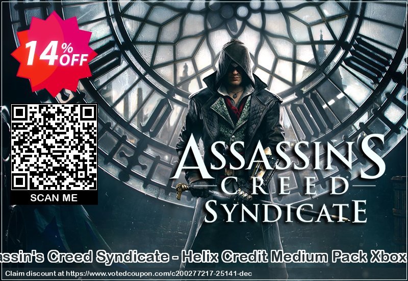 Assassin's Creed Syndicate - Helix Credit Medium Pack Xbox One Coupon Code Apr 2024, 14% OFF - VotedCoupon