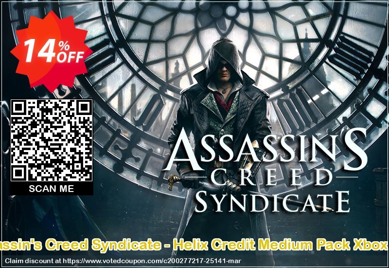 Assassin's Creed Syndicate - Helix Credit Medium Pack Xbox One Coupon Code Apr 2024, 14% OFF - VotedCoupon