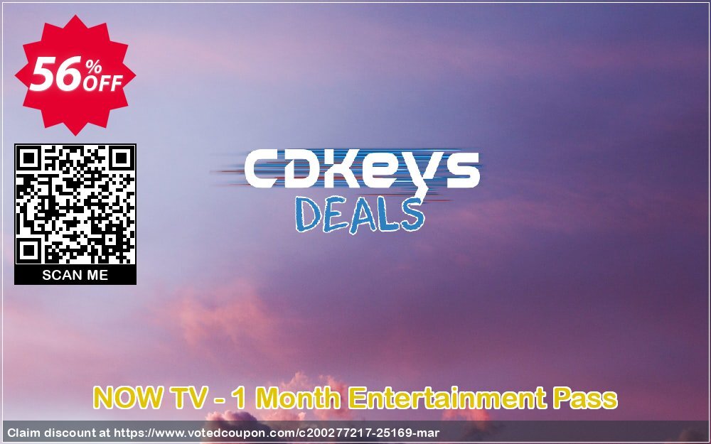 NOW TV - Monthly Entertainment Pass Coupon Code May 2024, 56% OFF - VotedCoupon