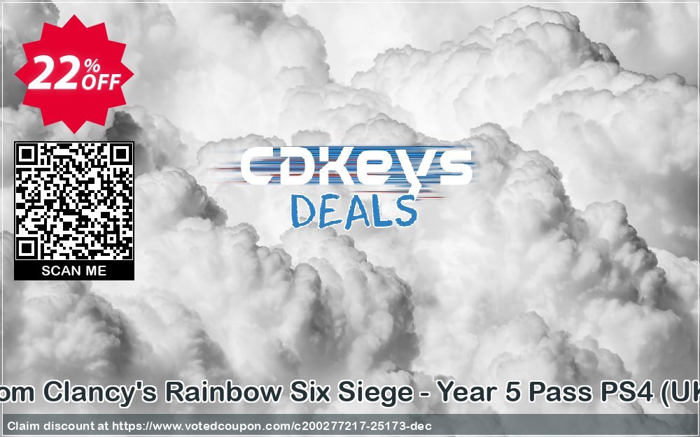 Tom Clancy's Rainbow Six Siege - Year 5 Pass PS4, UK  Coupon Code Apr 2024, 22% OFF - VotedCoupon