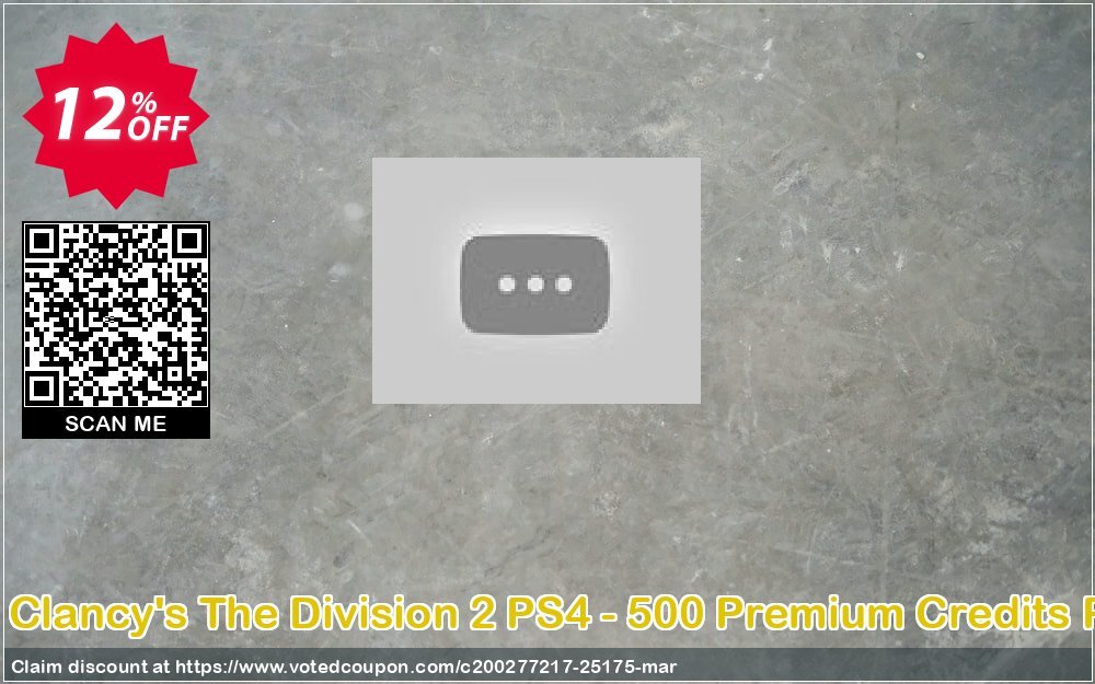 Tom Clancy's The Division 2 PS4 - 500 Premium Credits Pack Coupon Code Apr 2024, 12% OFF - VotedCoupon