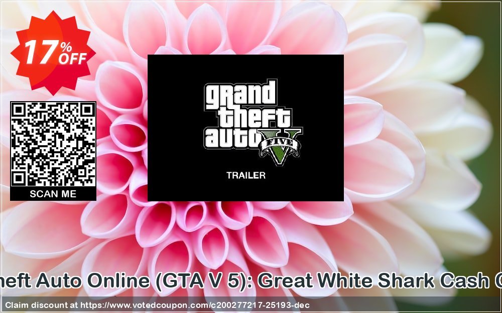 Grand Theft Auto Online, GTA V 5 : Great White Shark Cash Card PS4