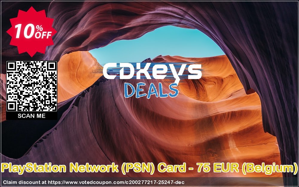 PS Network, PSN Card - 75 EUR, Belgium  Coupon Code Apr 2024, 10% OFF - VotedCoupon