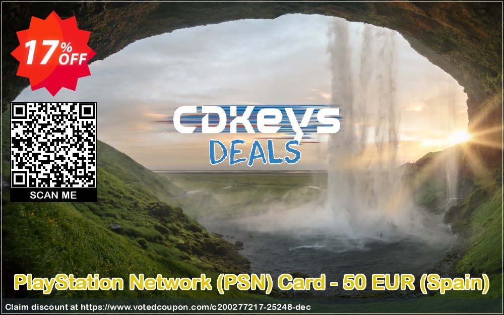 PS Network, PSN Card - 50 EUR, Spain  Coupon, discount PlayStation Network (PSN) Card - 50 EUR (Spain) Deal. Promotion: PlayStation Network (PSN) Card - 50 EUR (Spain) Exclusive offer 