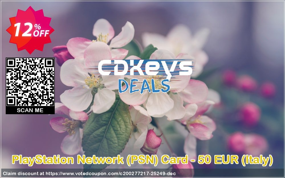 PS Network, PSN Card - 50 EUR, Italy  Coupon Code May 2024, 12% OFF - VotedCoupon