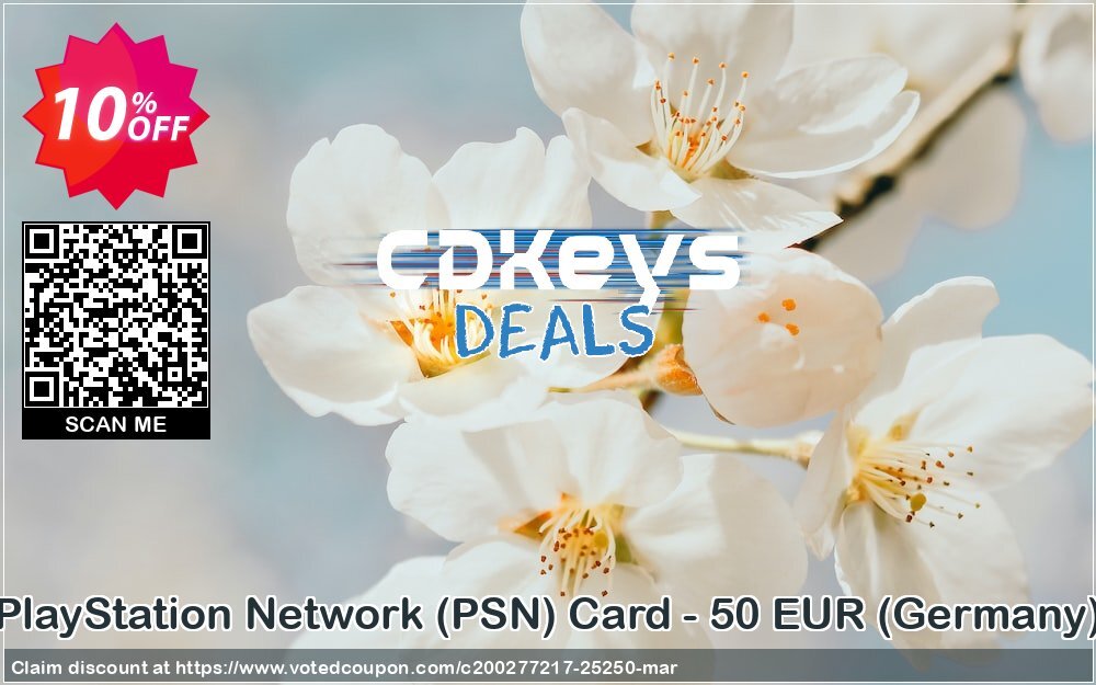 PS Network, PSN Card - 50 EUR, Germany 