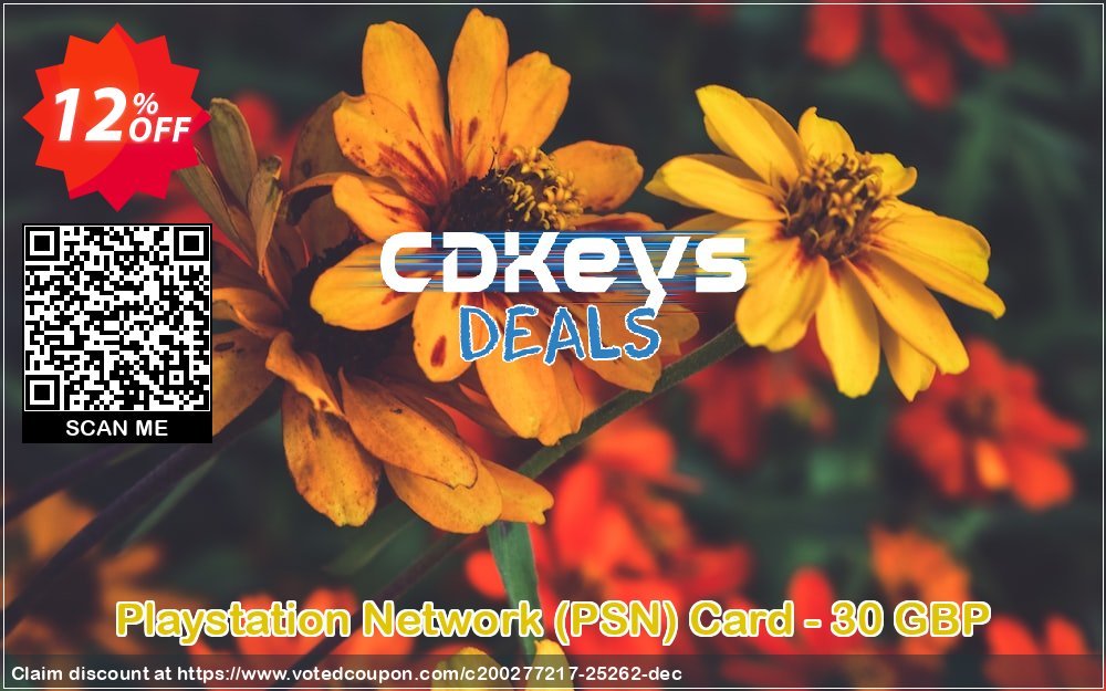 PS Network, PSN Card - 30 GBP Coupon, discount Playstation Network (PSN) Card - 30 GBP Deal. Promotion: Playstation Network (PSN) Card - 30 GBP Exclusive offer 
