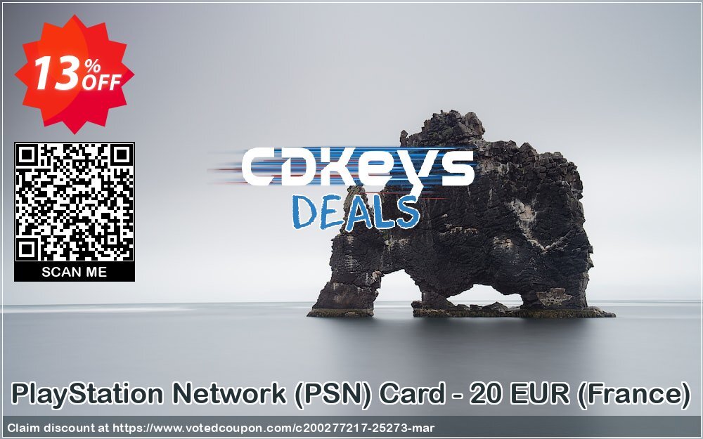 PS Network, PSN Card - 20 EUR, France  Coupon Code Apr 2024, 13% OFF - VotedCoupon