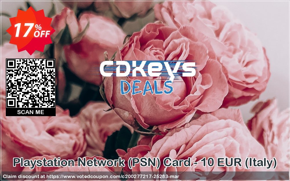 PS Network, PSN Card - 10 EUR, Italy  Coupon Code Apr 2024, 17% OFF - VotedCoupon