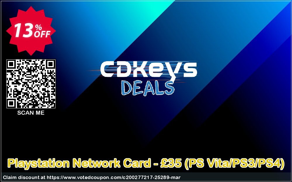 PS Network Card - £35, PS Vita/PS3/PS4 