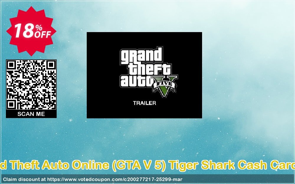 Grand Theft Auto Online, GTA V 5 Tiger Shark Cash Card PS4 Coupon Code Apr 2024, 18% OFF - VotedCoupon