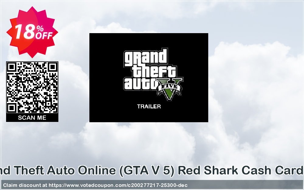 Grand Theft Auto Online, GTA V 5 Red Shark Cash Card PS4 Coupon Code Apr 2024, 18% OFF - VotedCoupon