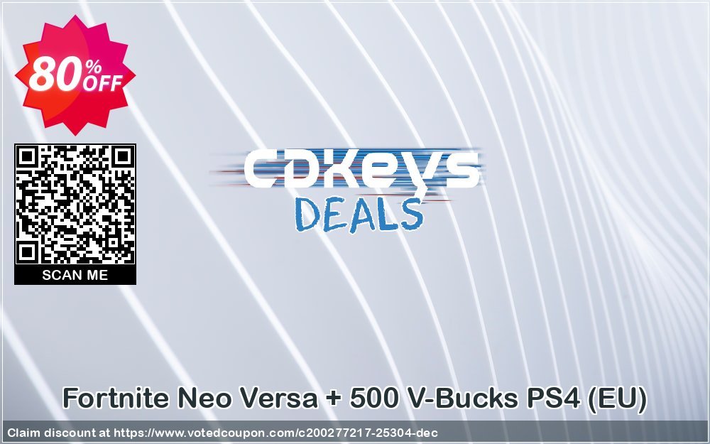 Fortnite Neo Versa + 500 V-Bucks PS4, EU  Coupon Code May 2024, 80% OFF - VotedCoupon